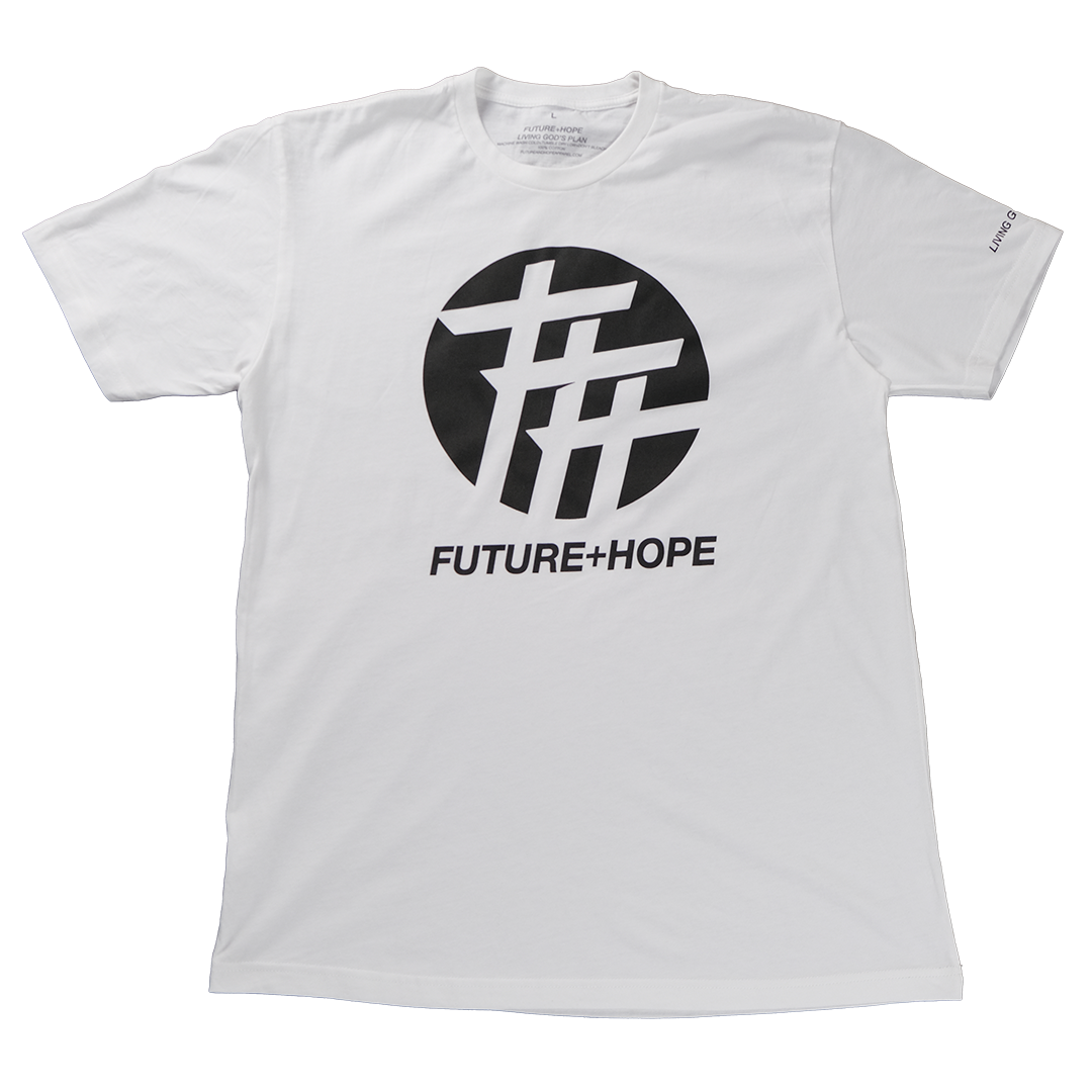 3 Crosses Tee (White/Black)
