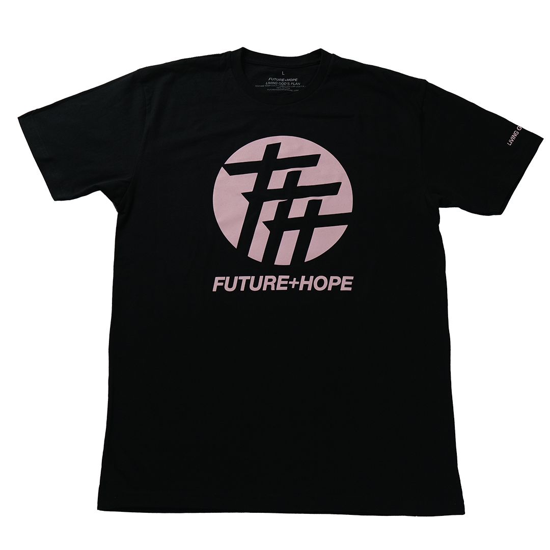 3 Crosses Tee (Black/Blush)