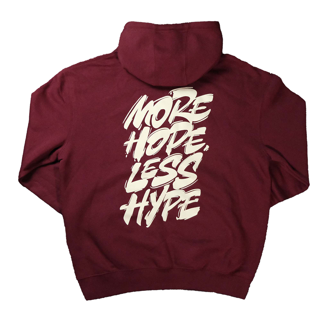 MH, LH Hoodie (Wine/Off-white)